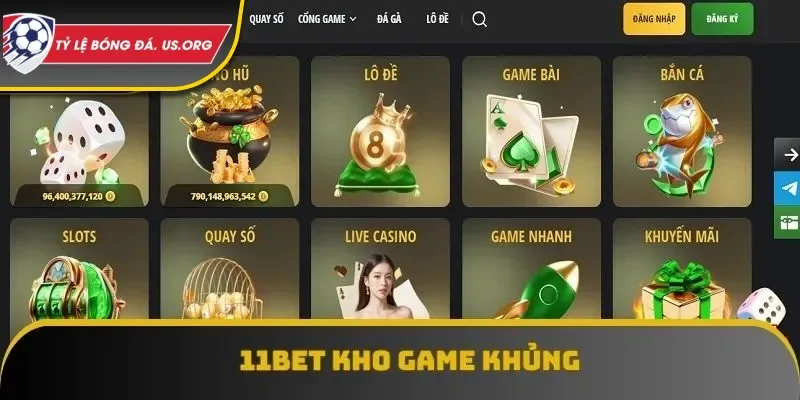 Sân chơi 11BET với nhiều game giải trí ấn tượng